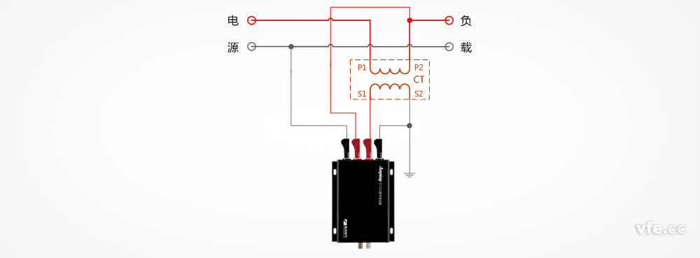 DT212數(shù)字變送器與電流互感器接線 DT212數(shù)字變送器與電流互感器接線