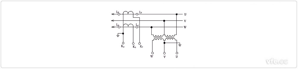 兩臺(tái)電流互感器和電壓互感器V/V接線 兩臺(tái)電流互感器和電壓互感器V/V接線
