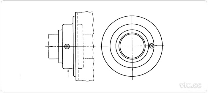 不可拆卸零部件電機(jī)不能按圖1測量時的測量點