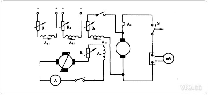 發(fā)電機(jī)方式下用功率擴(kuò)大機(jī)控制勵(lì)磁的短路方法電路原理圖 發(fā)電機(jī)方式下用功率擴(kuò)大機(jī)控制勵(lì)磁的短路方法電路原理圖