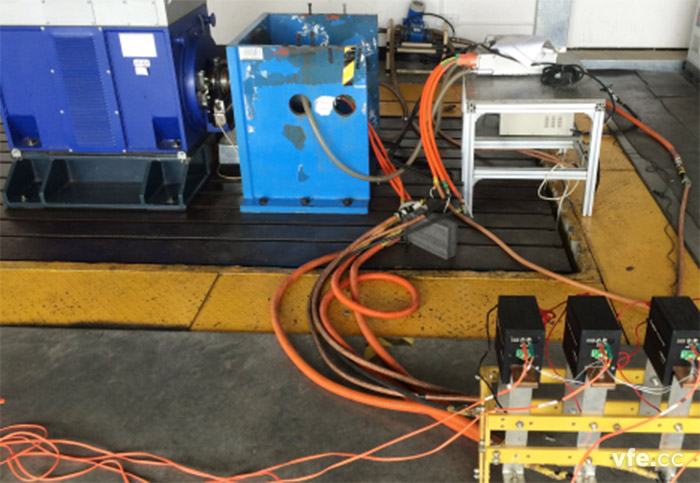 國(guó)內(nèi)某牽引電機(jī)變頻器負(fù)載現(xiàn)場(chǎng)測(cè)量接線(xiàn)示意圖 國(guó)內(nèi)某牽引電機(jī)變頻器負(fù)載現(xiàn)場(chǎng)測(cè)量接線(xiàn)示意圖