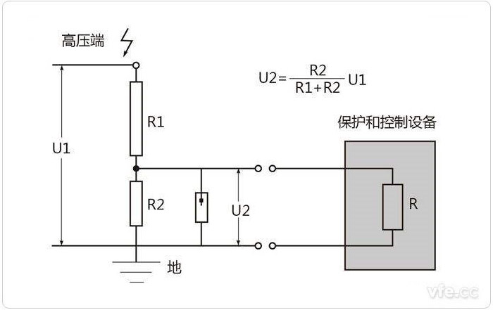 電阻分壓器原理圖 電阻分壓器原理圖